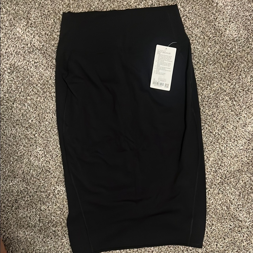 Lululemon Athletica Black Nulu Slim-Fit HR SKIRT